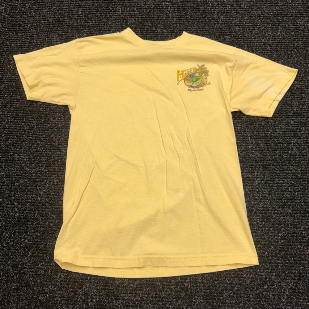 Jimmy Buffett Margaritaville Tequila Myrtle Beach Yellow Graphic T-Shirt Mens M